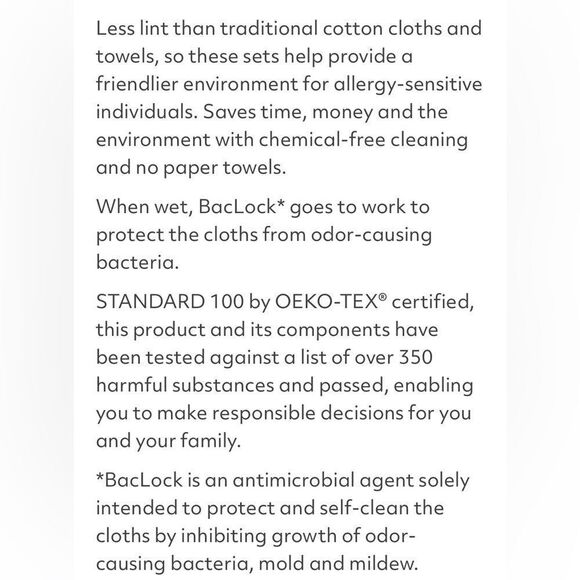 Norwex Kitchen Towel and Kitchen Cloth set of 2 Pomegranate NWT - Picture 9 of 9